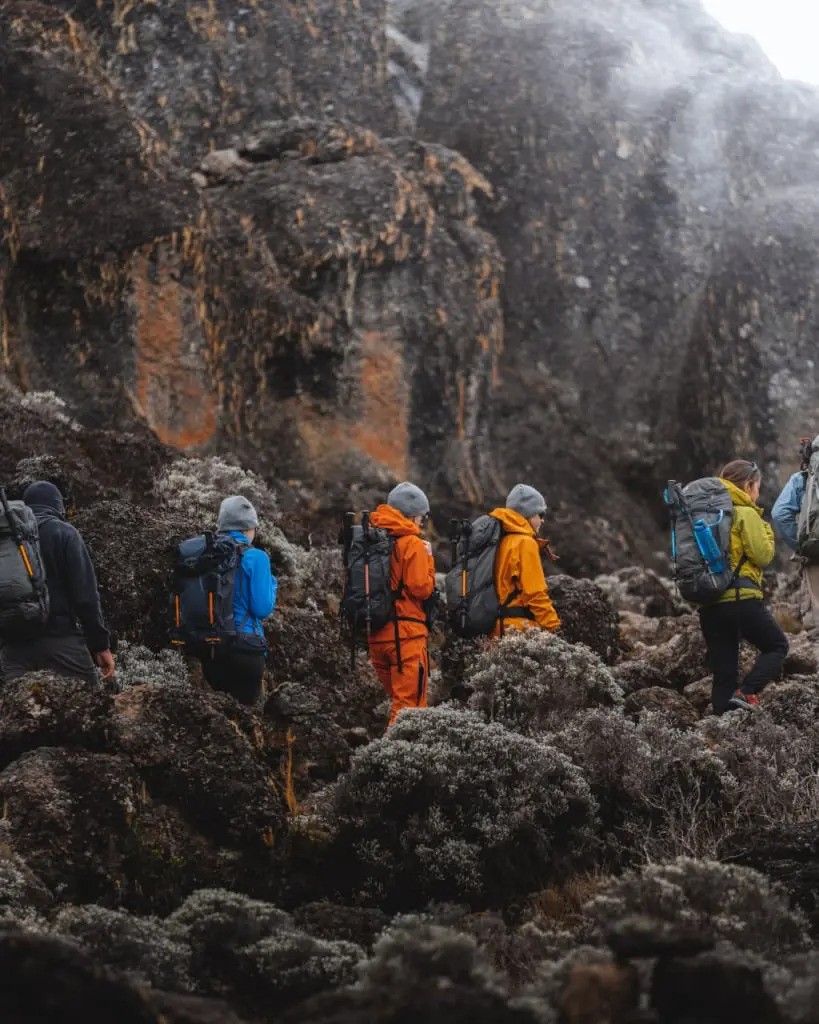 Approaching the base of the Barranco Wall