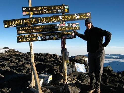 André van Wingerden on the summit