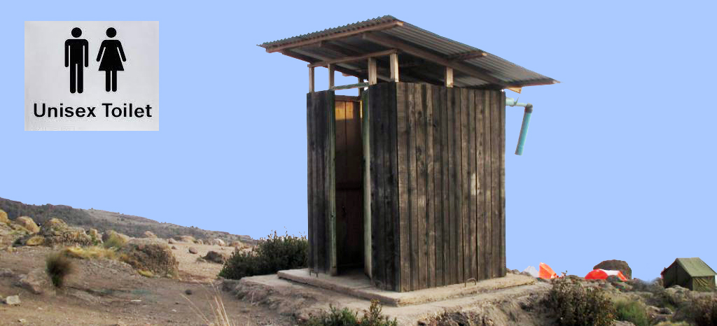 Voici à quoi ressemblent les toilettes sur le mont Kilimandjaro.